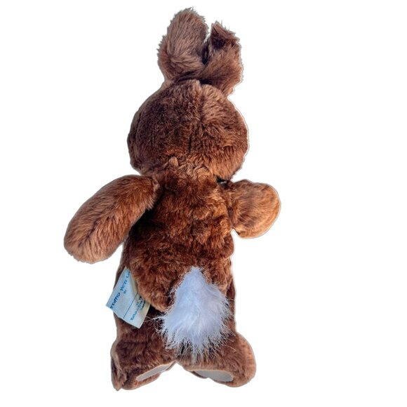 Build A Bear Soft Plush Brown Bunny Rabbit White Tail & Ears Stuffed Animal 12" - Picture 2 of 9